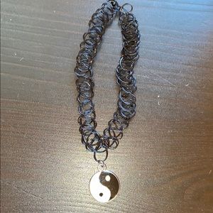 ying and yang choker necklace